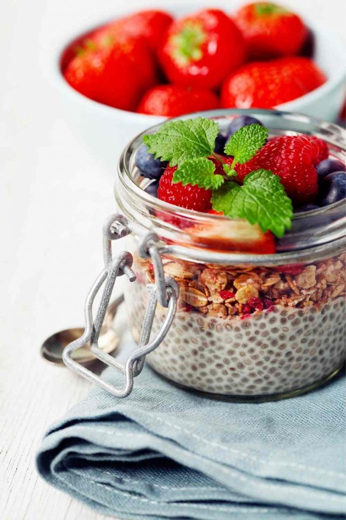 Vanilla Chia Pudding with High Protein
