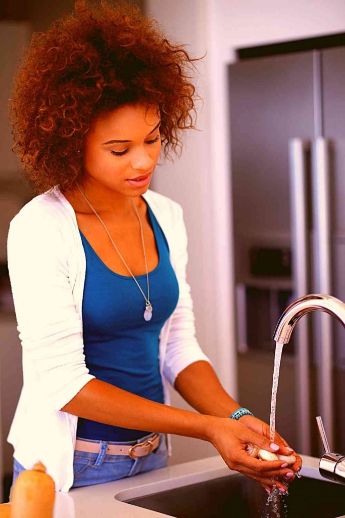 Wash your hands before handling fruit