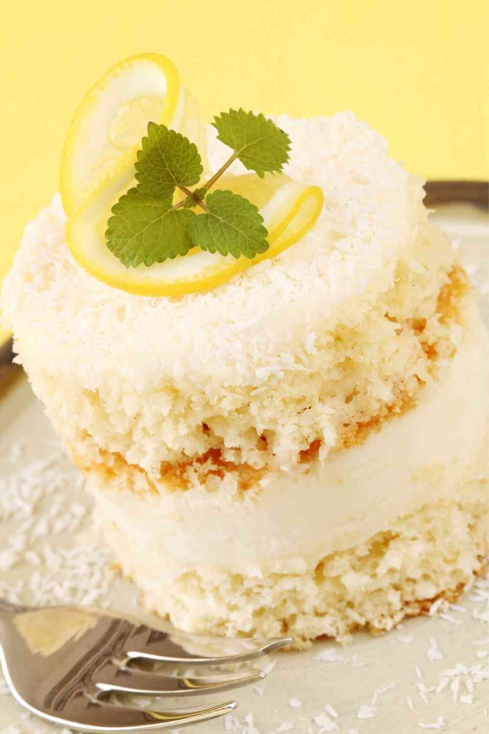 Coconut lemon cake
