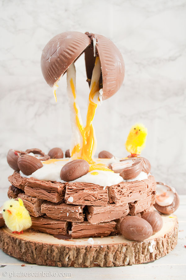 Creme Egg Anti Gravity Easter Brownie Nest By A Tipsy Giraffe