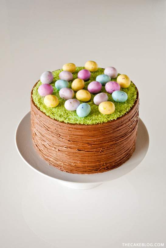 DIY Easter basket cake By The Cake Blog