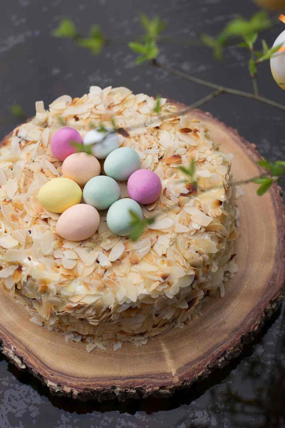 Easter egg layer cake