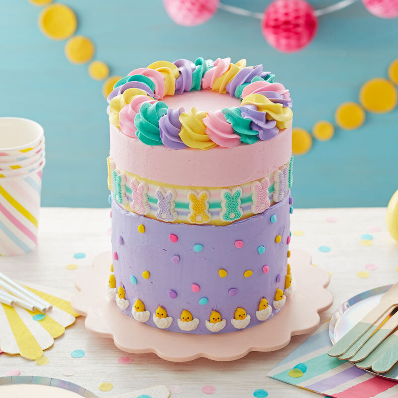 Easter faultline cake
