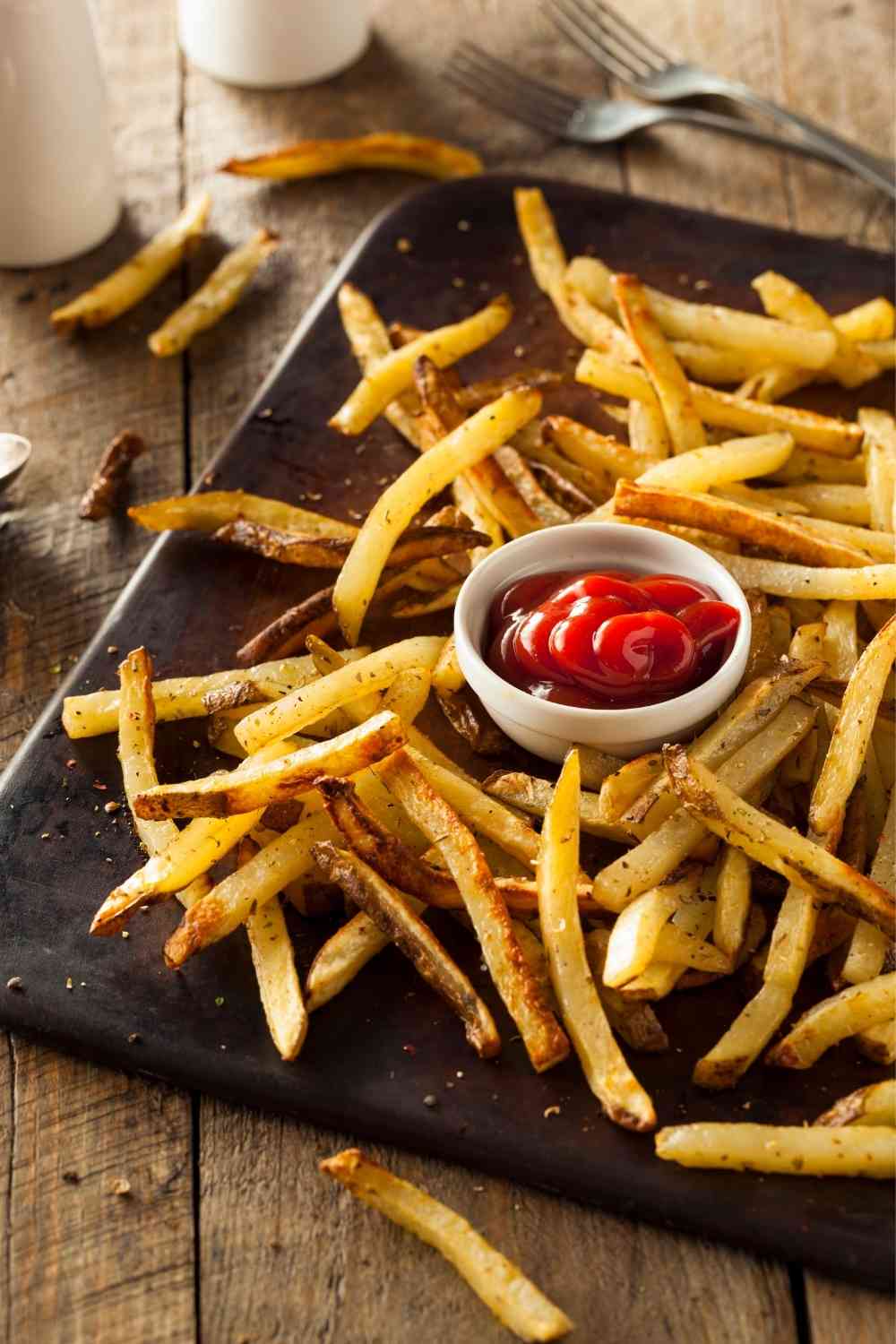 French fries baked in the oven