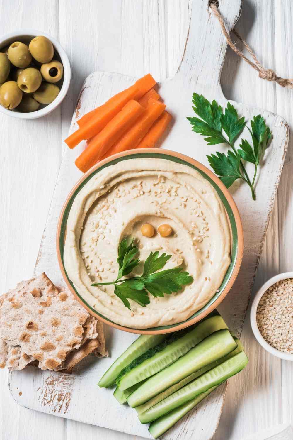 Hummus has been shown to reduce cholesterol levels