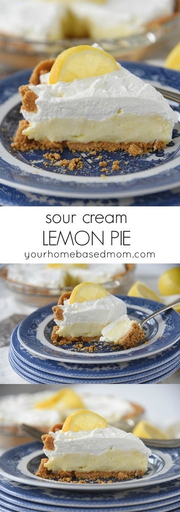 Sour Cream Lemon Pie By Your Homebased Mom
