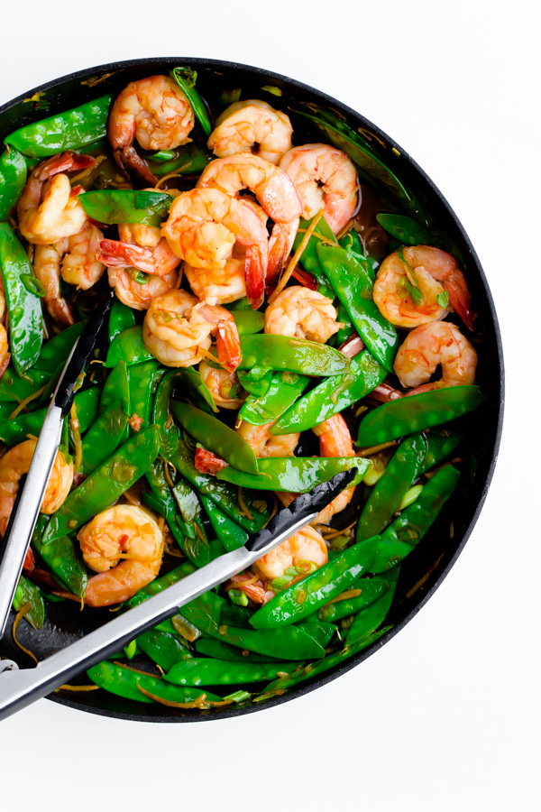 15-Minute Shrimp, Snow Pea, and Ginger Stir Fry