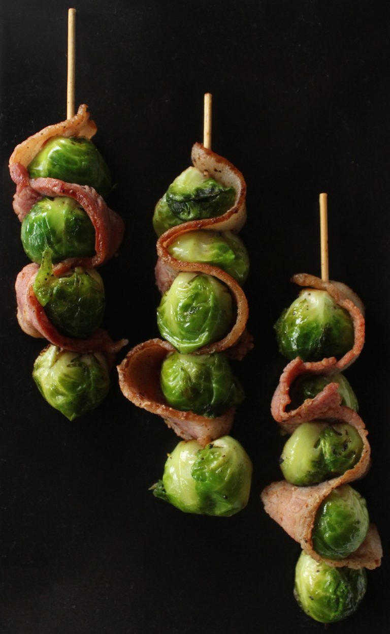 Bacon Brussels Sprouts Skewer by Pop Sugar