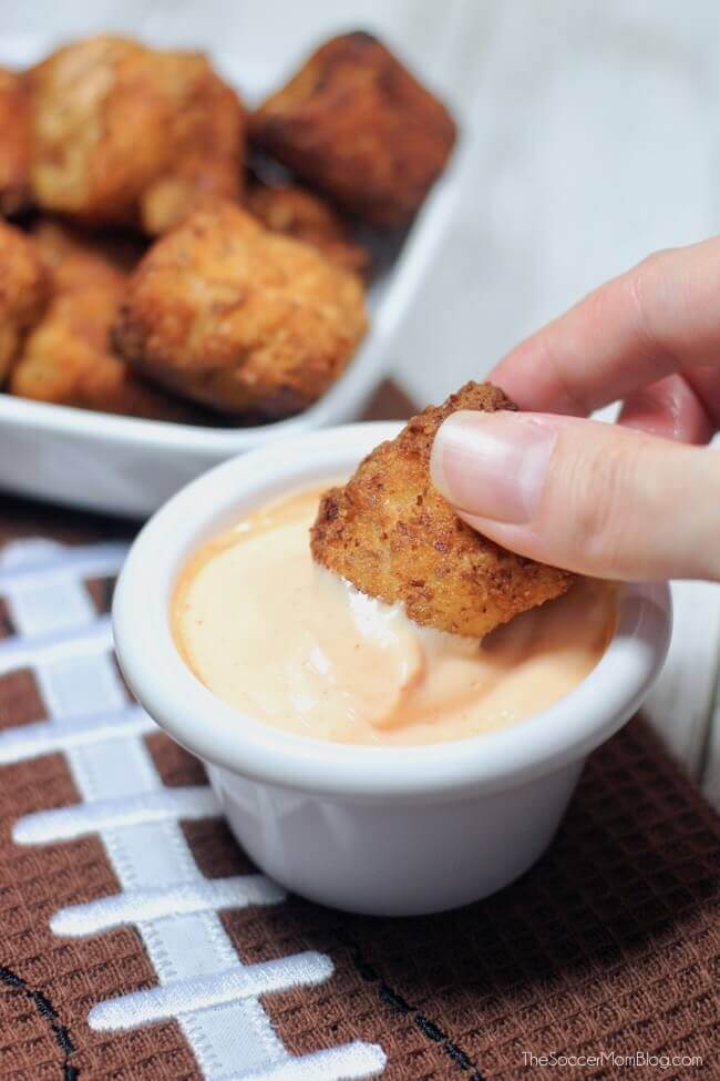 Buffalo Chicken Keto Cauliflower Tots