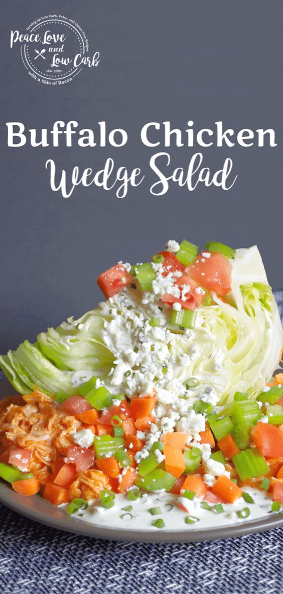 Buffalo Chicken Wedge Salad