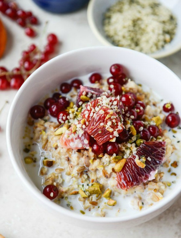 Butter-Toasted Oat Breakfast Bowls from How Sweet Eats