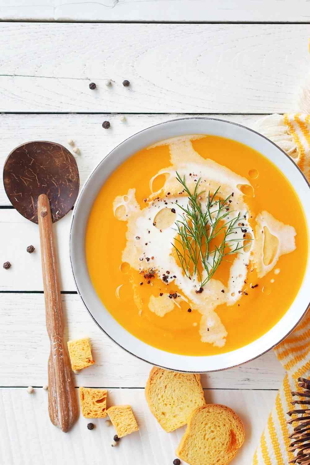 Butternut squash and carrot soup - Carrot Recipes For Easter
