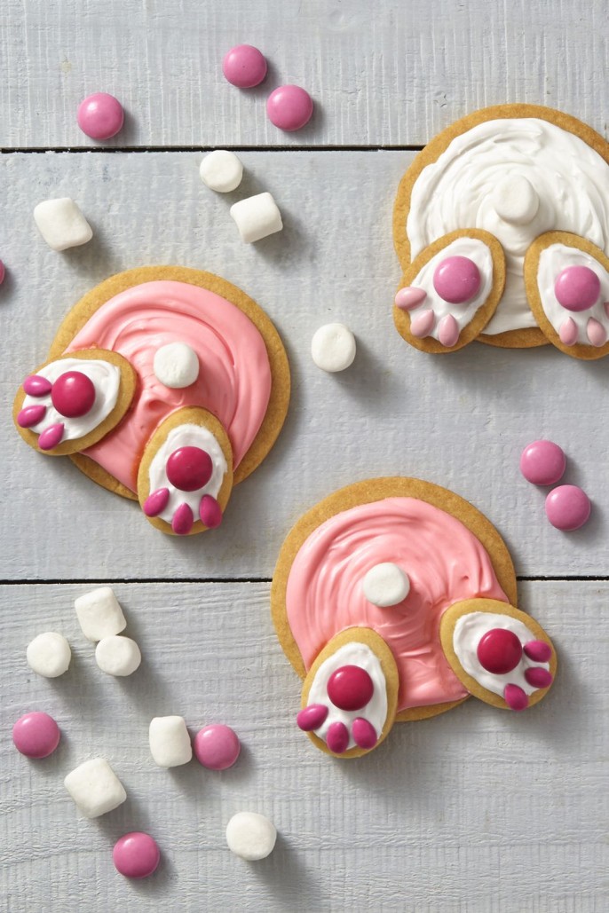 Candy cottontail cookies