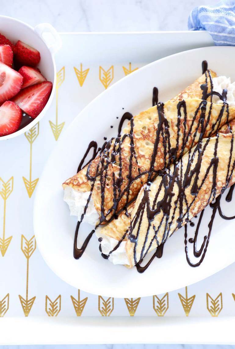 Cannoli Stuffed Crepes