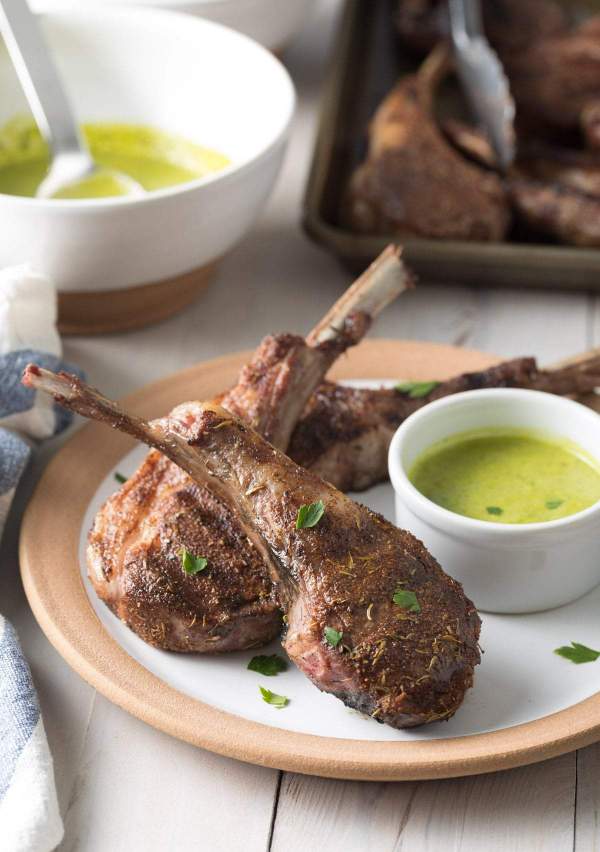 Caribbean Grilled Lamb Chops With Wasakaka By A Spicy Perspective