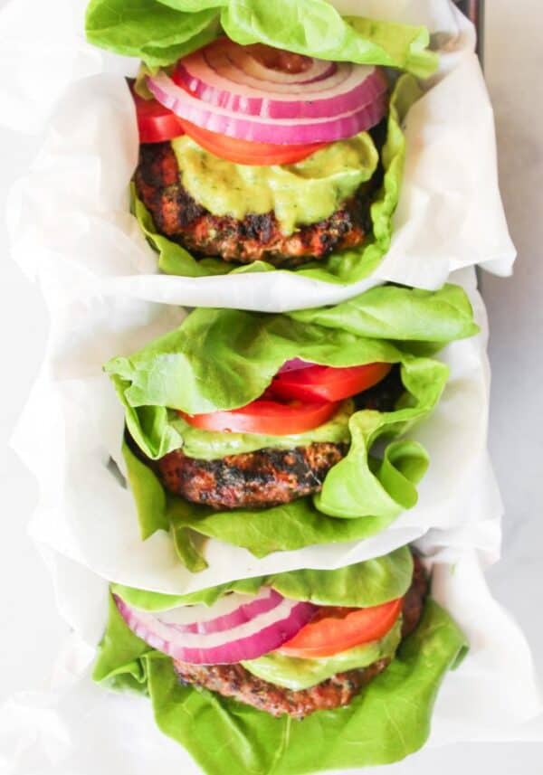 Cilantro Turkey Burgers