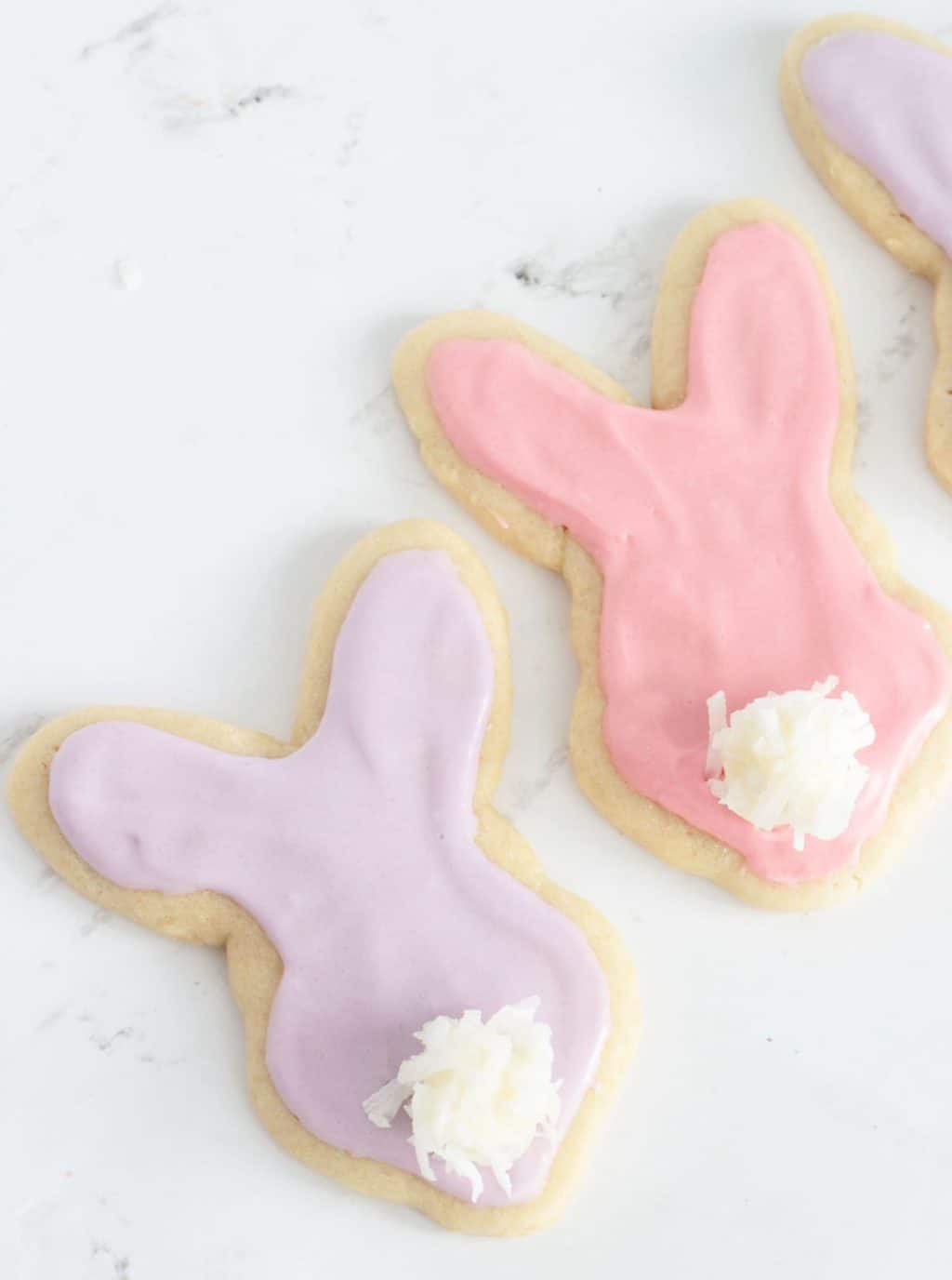 Coconut bunny tail cookies