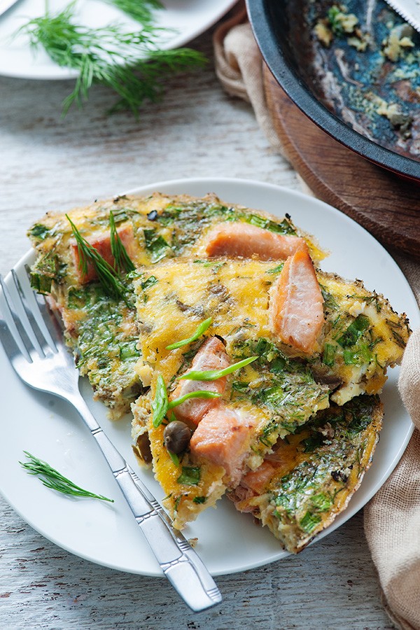 Fresh Salmon Frittata