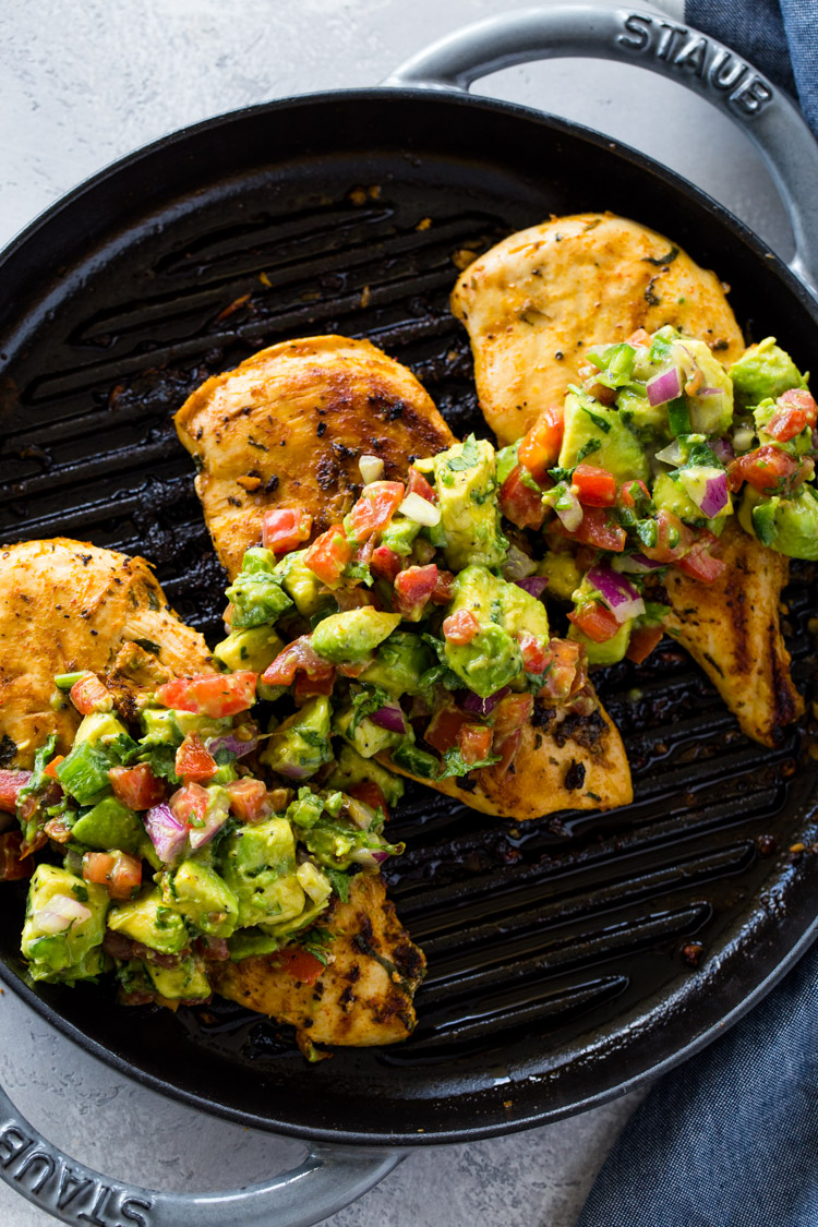 GRILLED AVOCADO CHICKEN BY GIMME DELICIOUS