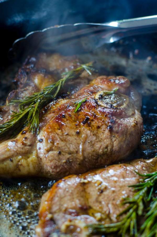 Garlic Rosemary Lamb Steaks By Mooshu Jenne