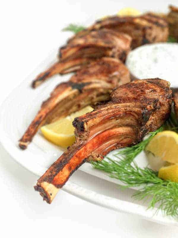 Greek Lamb Chops With Tzatziki Sauce By The Lemon Bowl