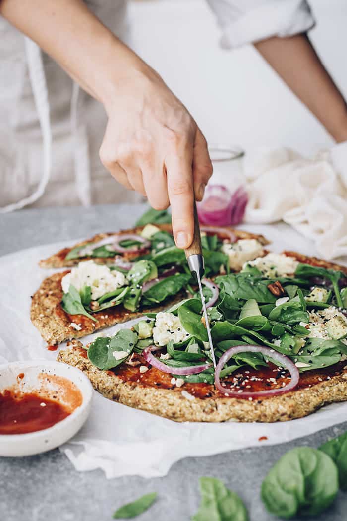 High Protein Cauliflower Crust Pizza