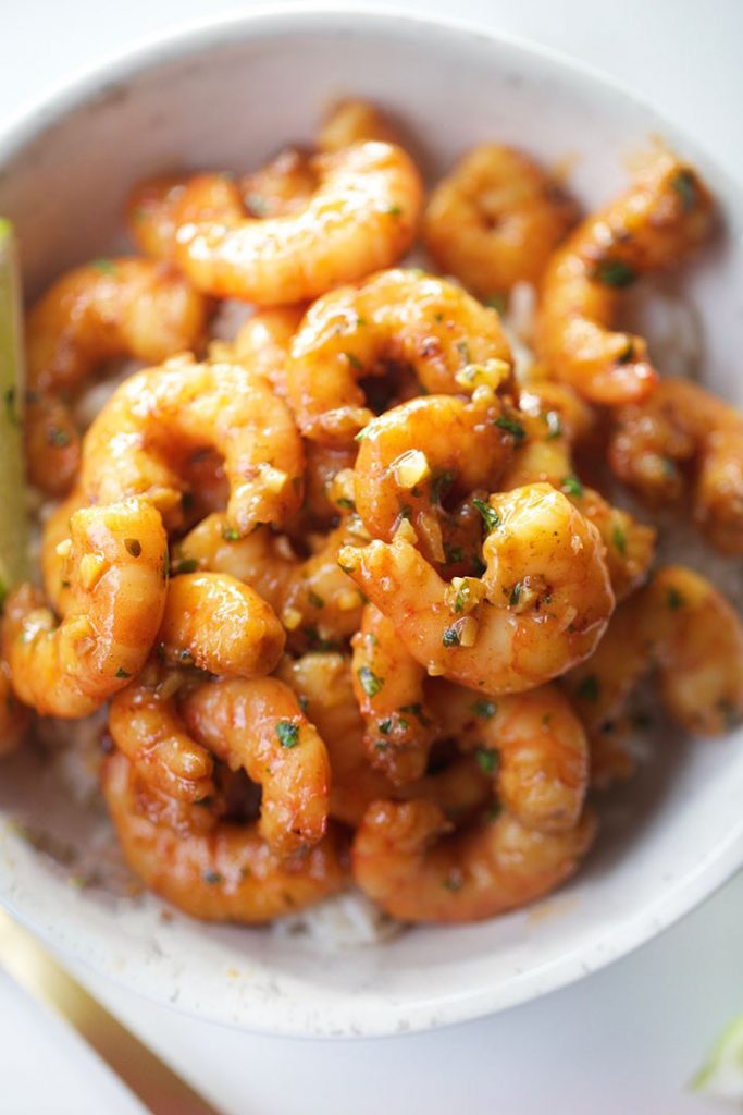 Honey Cilantro Lime Shrimp