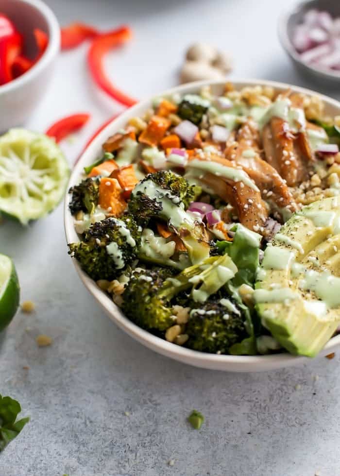 Honey Ginger Chicken Power Bowl