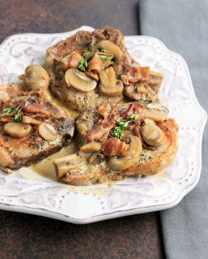 Instant Pot Keto Smothered Pork Chops by Beauty And The Foodie