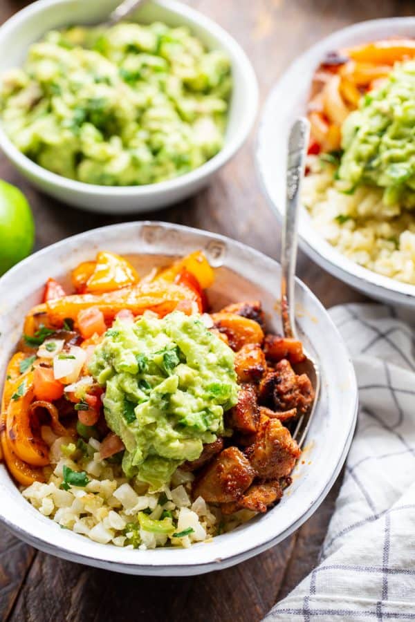 Keto Burrito Bowl - Healthy Lunch Bowls Recipes