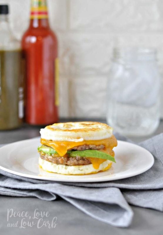 Keto Sausage & Egg Breakfast Sandwich