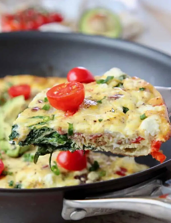 Keto Spinach Frittata