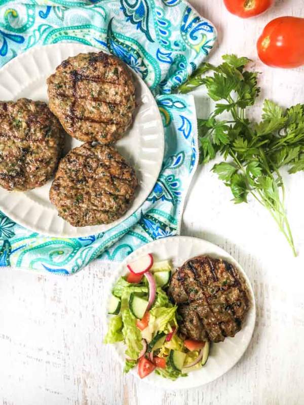 Low Carb Grilled Middle Eastern Lamb Burgers By My Life Cookbook