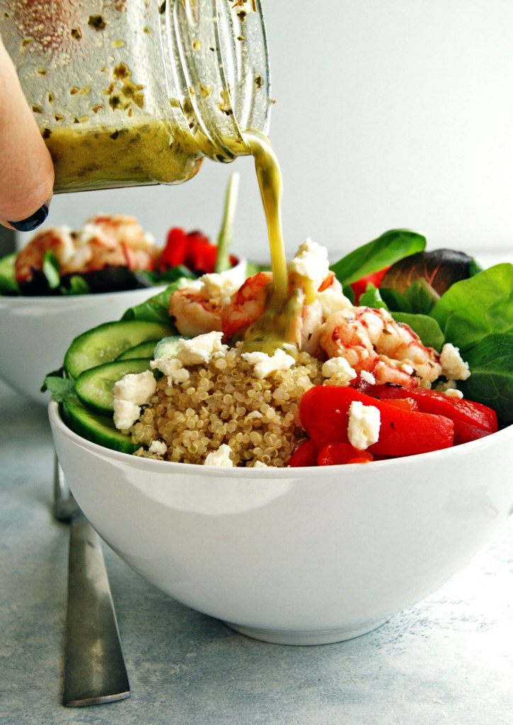 Mediterranean Quinoa Bowls with Shrimp Recipes