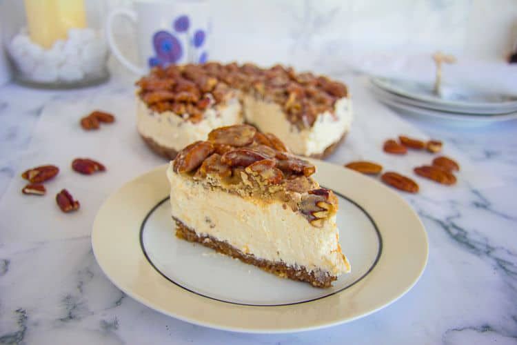 No Bake Keto Pecan Cheesecake