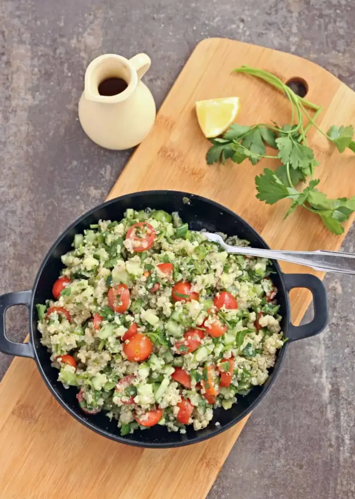 Quinoa Tabbouleh - Mediterranean Diet Dinner Recipes
