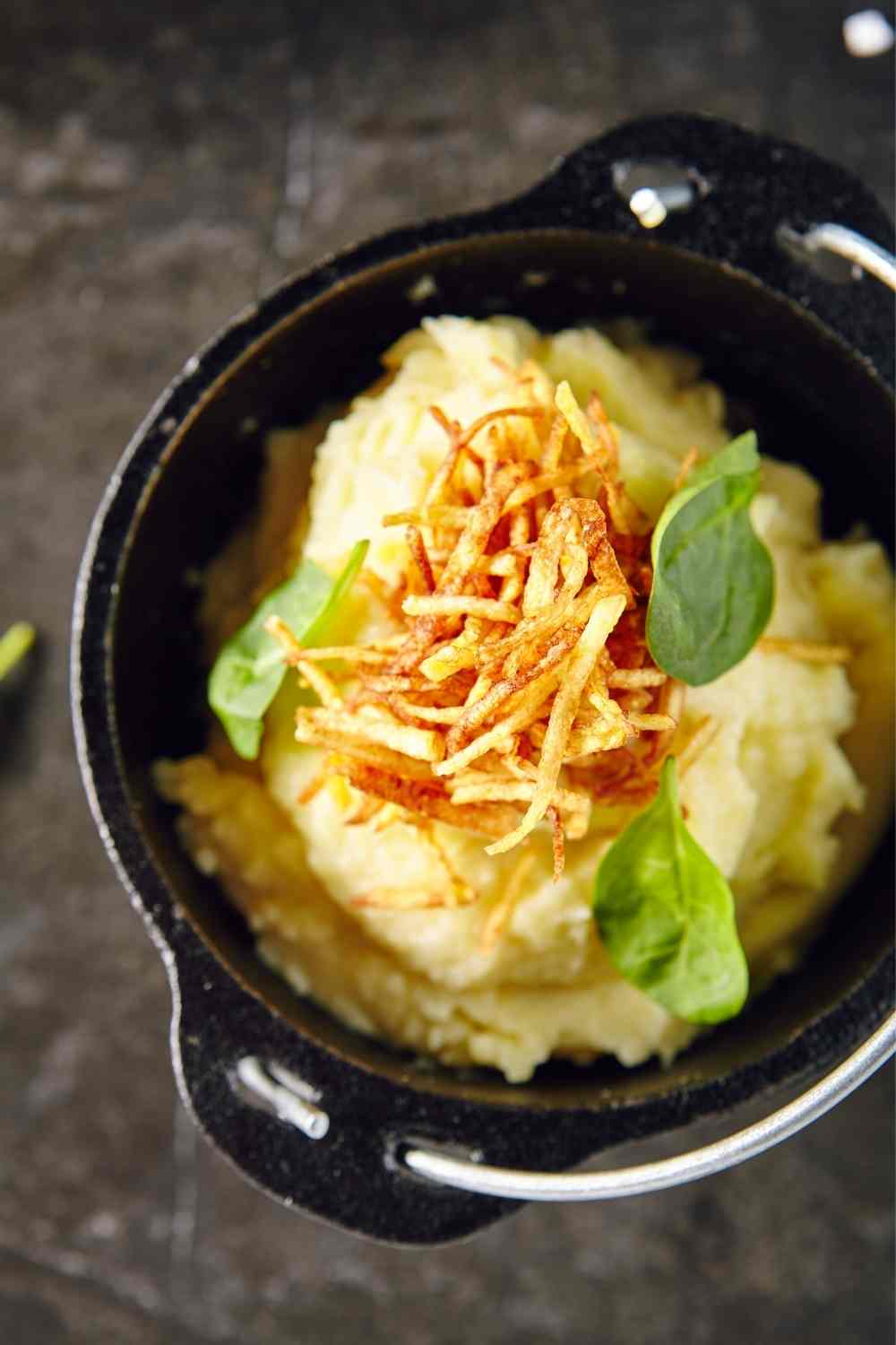 Roasted garlic mashed potatoes