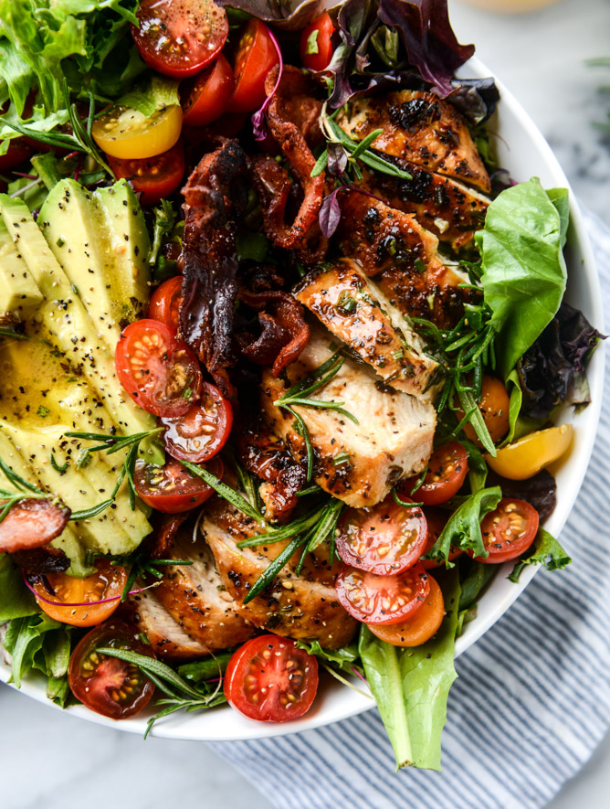 Rosemary Chicken Bacon And Avocado Salad