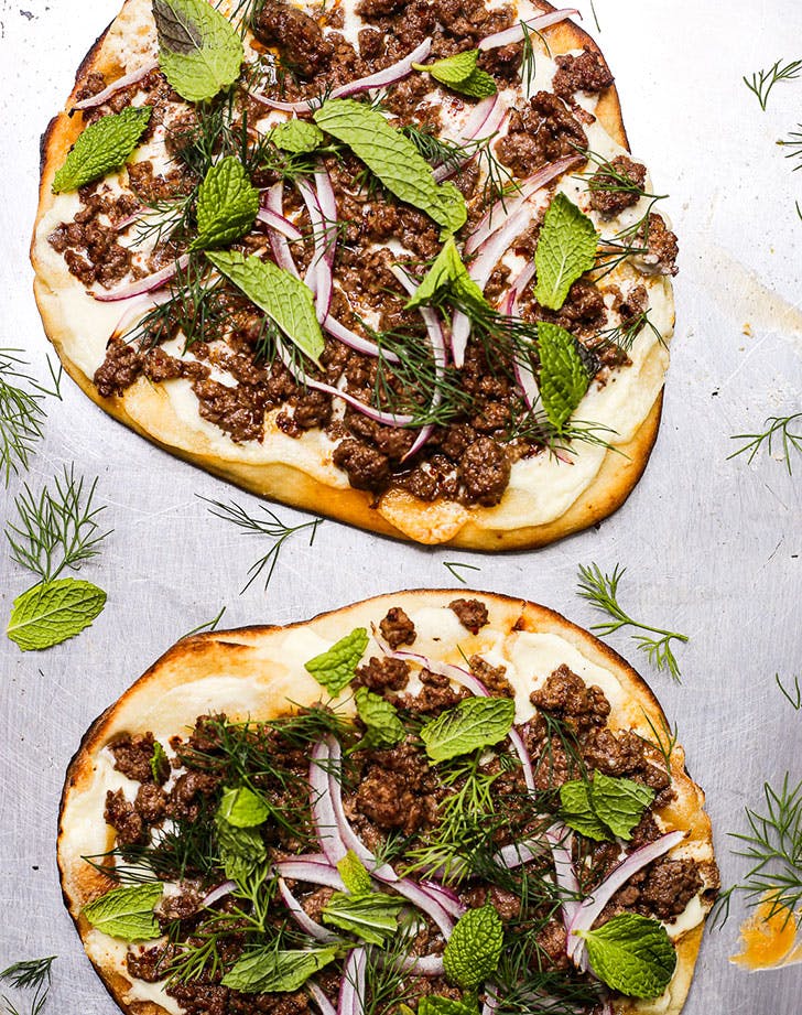 SPICY LAMB GRILLED PIZZETTAS