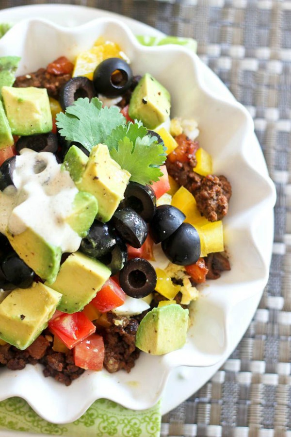 Taco Wannabe Mexican Breakfast Bowl from The Healthy Foodie