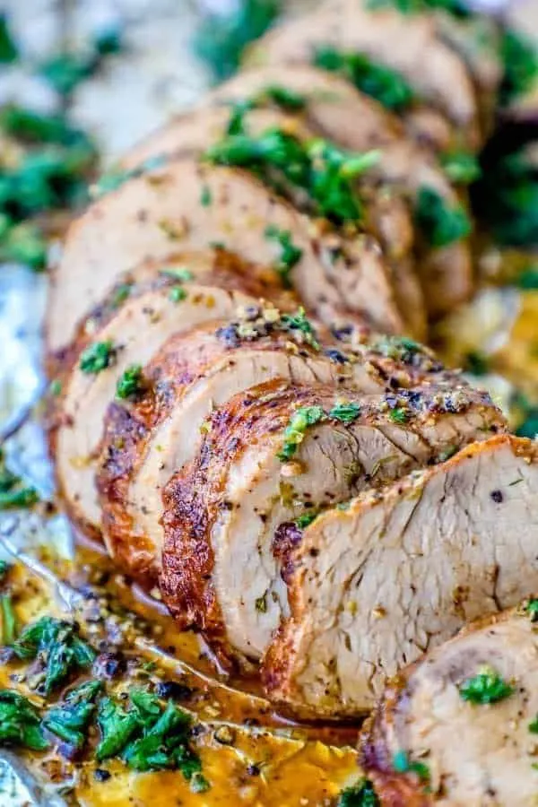 The Best Baked Garlic Pork Tenderloin