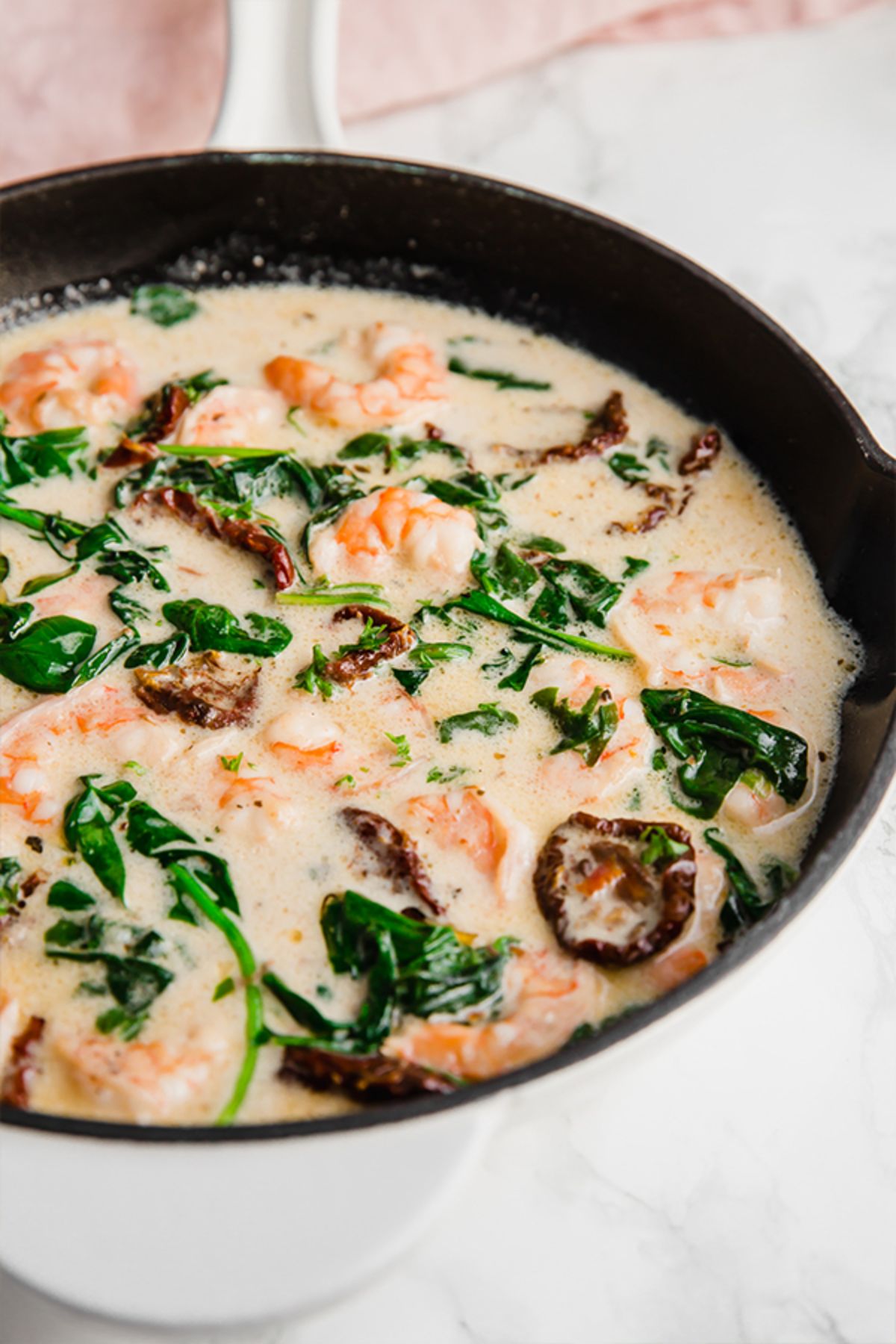 Tuscan Garlic Shrimp And Zucchini Noodles