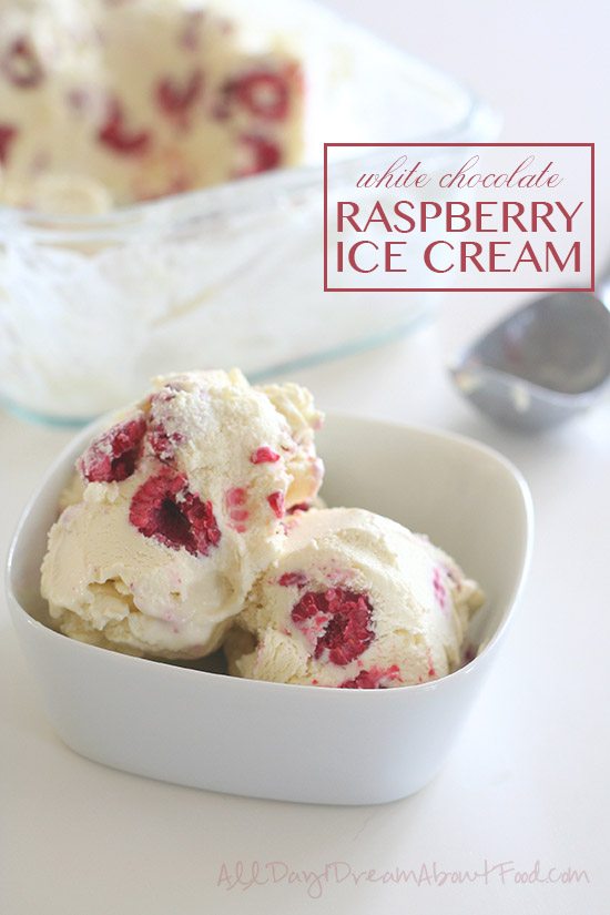 White Chocolate Raspberry Ice Cream