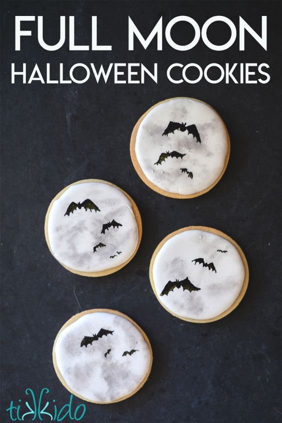 Full Moon Halloween Cookies