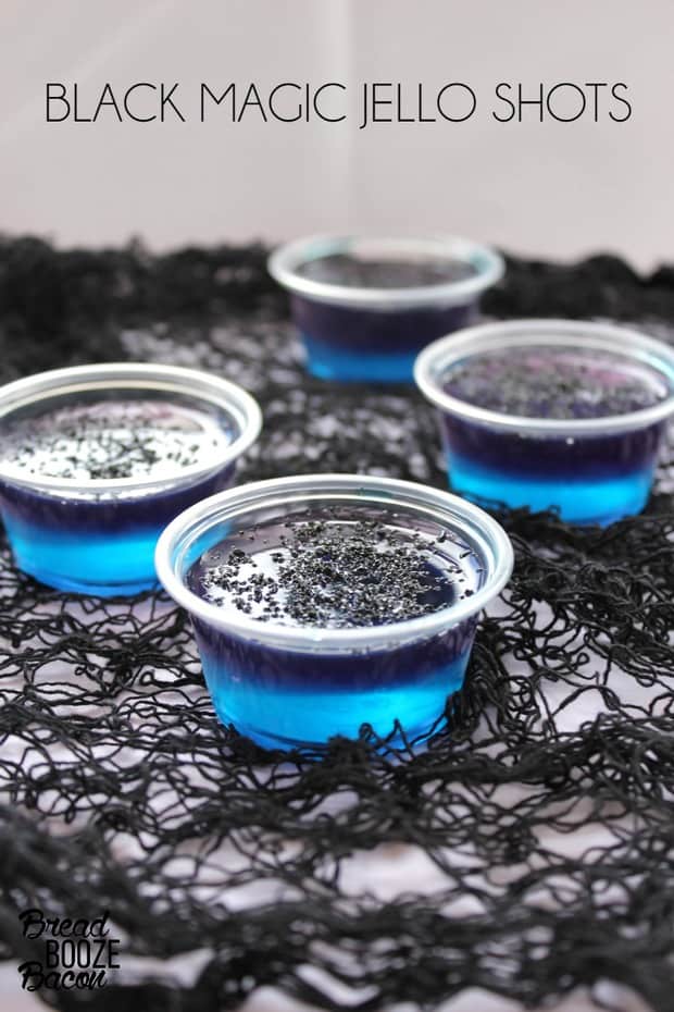 Halloween Black Magic Jello Shots