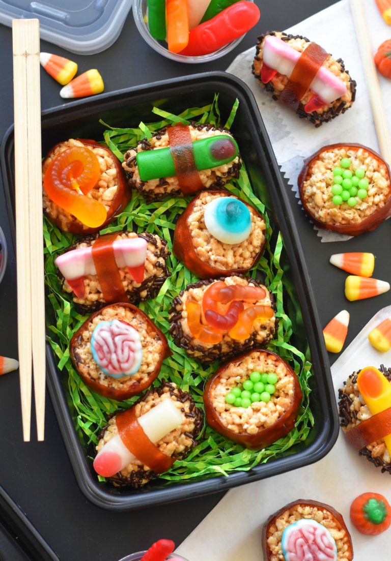 Halloween Candy Sushi by Fork and Beans