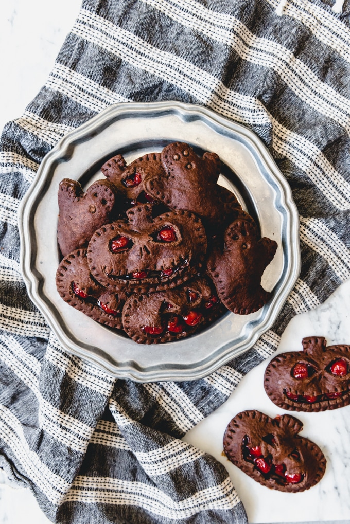 Halloween Chocolate Cherry Hand Pies