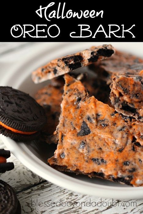 Halloween Oreo Bark By Blessed Beyond A Doubt