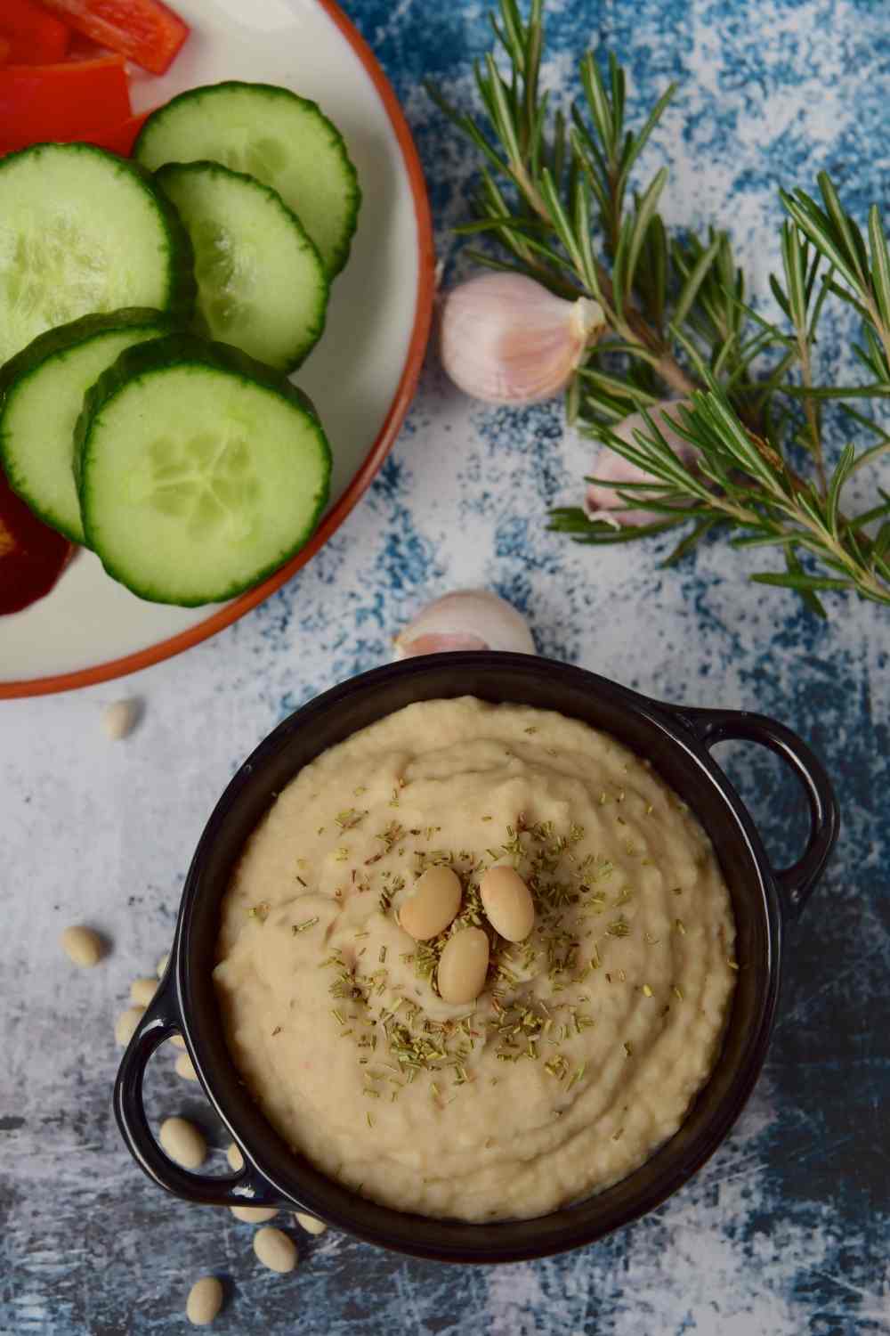 Hummus and veggie pinwheels