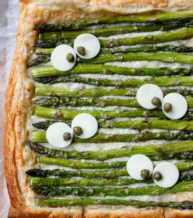 Monster Eye Asparagus Gruyere Tart